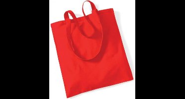 Westford Mill Bag For Life - Long Handles WM101 - Bright Red - 38 x 42 cm