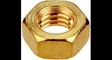 Moer Din934 M16 Messing - 50 Stuks