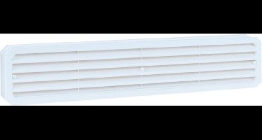 Deurrooster - 451,5X91,7Mm - 2-delig - Wit kunststof