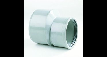 Dyka Verloopstuk 1x spie 1x manchet PVC grijs keurmerk BRL52100/BRL52200 125 x 110mm