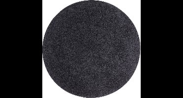 Karpet Batan - Zwart - 67 cm Rond
