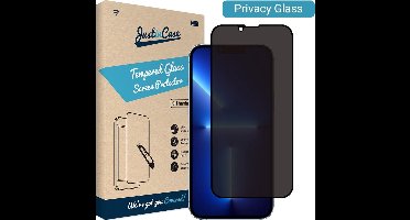 iPhone 13 Pro Max screenprotector - Privacy glas - Gehard glas - Transparant - Just in Case