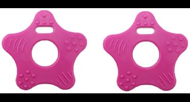 Durable - Bijtring - Ster - Donker roze