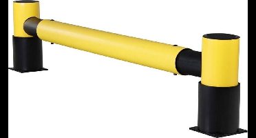 Rekbescherming - Geel/Zwart - 2538 mm (B) x 500 mm (H) - Flexibele kunststof - d-flexx - Golf