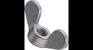 Vleugelmoer M10 verzinkt staal - 100 stuks