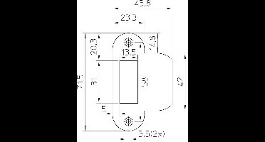 Nemef Sluitplaat P1255/5U Loop Ms