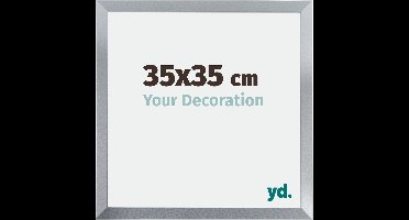 Your Decoration - Fotolijst 35x35 cm - MDF - Zilver Glans - Catania