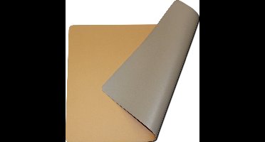 Wicotex - Placemats - Placemat Kunstleer Desert - Taupe Moon - Dubbelzijdig 12 stuks