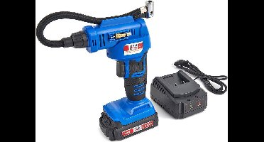 HBM 18 Volt Compressor op Accu met Toebehoren