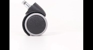5x Workliving Bureaustoelwielen 11mm/50mm - Harde Wielen - Zachte vloer - Belast geremd
