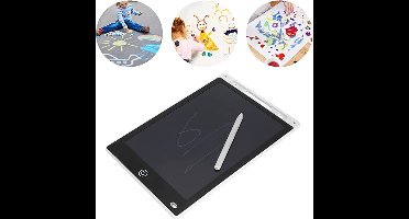 12 inch LCD Tekentablet - Kleurenscherm - lcd schrijfbord (Dunner frame, vloeiender schrijven)- educatief voor kinderen - Wit