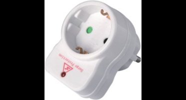 Benson Stekker met doorvoerstekker - overspanningsbeveiliging - indicatielampje - 16A/3500W