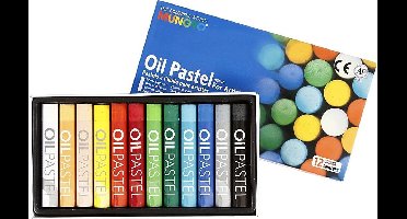Mungyo Oliepastel, L: 7 cm, dikte 11 mm, diverse kleuren, 12 stuk/ 1 doos