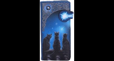 Nemesis Now Dames portemonnee Wish Upon a Star - relief Katten - Lisa Parker - (bxhxd) ca. 18,5cm x 9,5cm x 2,5cm