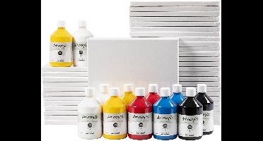 Art School, semi-glanzend, primair kleuren, 1 set