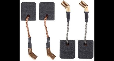 KARZO - 2 paar N421362 Carbon Borstels 6.5x12x14mm Compatibel met DeWalt DWE4202 DWE4204 DWE4206 Haakse Grinder Automatische Stop