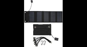 25W Opvouwbaar Zonnepaneel - Draagbare Zonne-oplader IP65 Waterdicht met USB voor Camera's & Laptops
