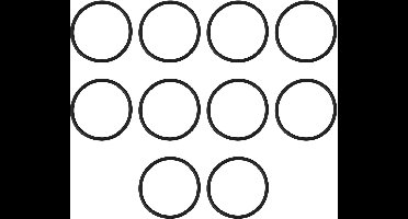 10Pcs Connect The Pump O-Ring 34x30x2mm - Geschikt voor Model 2 - Truma Ultraflow Accessoires