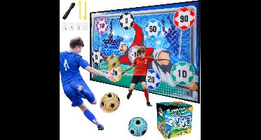 Voetbalspelset – Voetbaldoel Speelset - Doelnet - Voetbal Trainingsmateriaal - Voor kinderen van 3–8 jaar, binnen en buiten – Multi color