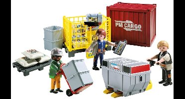 Cargoteam met lading/Ouvriers avec marchandises