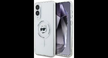 Karl Lagerfeld Case Button Choupette Head Printed Logo Magsafe Voor Samsung