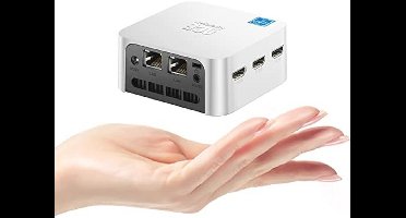 ACEMAGICIAN V1 Mini-pc, Twin Lake N150 (tot 3,6 GHz), 8 GB DDR4, 256 GB M.2 2280 SSD, micro-desktopcomputer, ondersteuning Dual HDMI + DP|USB3.2