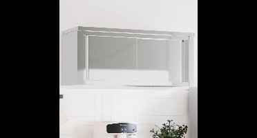 Keukenkast – Wandkast – Opbergkast – Keukenrek – Schuifdeurkast – Roestvrij Staal – Ruime Opslagruimte