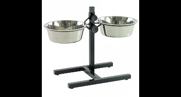 Voederstaander H-Poot + Potten