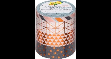 Folia washi tape koper | pak met 4 stuks