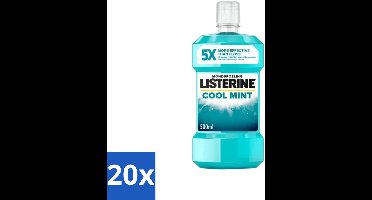 Listerine – Mondwater – Cool Mint – Verfrissende adem – 500 ml - Bulkverpakking - 20 stuks