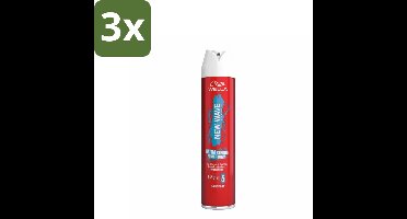 Wella – New Wave Rock’n Hold Ultra Strong – Haarspray – 250 ml - Bulkverpakking - 3 stuks