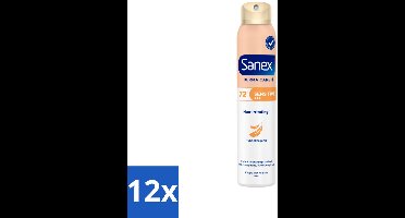 Sanex – Deodorant Spray – Dermo Sensitive – 200 ml - Voordeelverpakking - 12 stuks