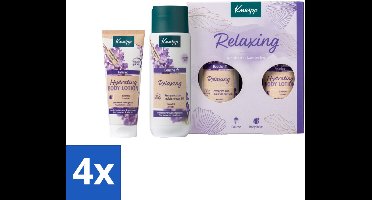 4 x Kneipp – Relaxing Moments – Geschenkset – Lavendel – Douchegel & Bodylotion - Ontspanning - Lavendel - Douchegel - Bodylotion - Cadeau