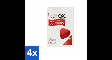 4 x Kotex – Maxi Maandverband – Normal – 18 stuks per verpakking - Maandverband - Menstruatie - Comfort - Bescherming - Zacht