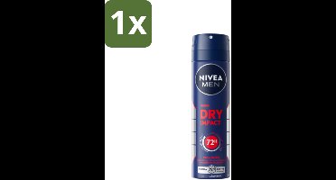 NIVEA MEN - Deodorant Spray - Dry Impact - 150 ml - 1 stuk