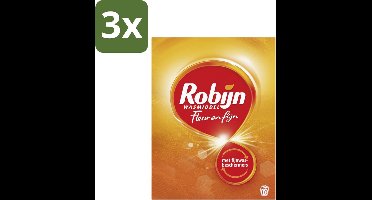Robijn - Fleur & Fijn - Waspoeder - 10 Wasbeurten - 550 gr - Bulkverpakking - 3 stuks