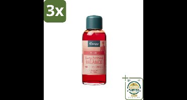 3 x Kneipp - Badolie - Body & Mind Balance - Iris & Vetiver - 100 ml - Grootverpakking - Badolie - Iris En Vetiver - Body And Mind Balance - Ontspanning - Energie