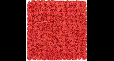 Rode Kunstmatige Rozenkoppen - Mini Schuimbloemen voor Doe-het-Zelf - 144 Stuks - Rode Rozen - Valentijnsdag Bruiloft Festival Decoratie - Geschikt voor Knutselen - 2,5 cm faux