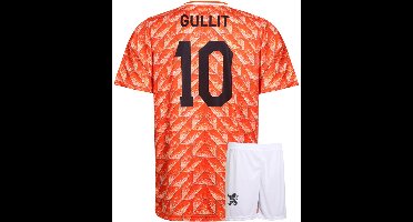 EK 88 Voetbaltenue Gullit - Nederlands Elftal - Oranje Shirt - Voetbal Tenue Kinderen - Shirt en Broekje - Jongens en Meisjes - Volwassenen - Heren en Dames - Maat XXXL