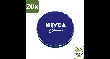 20 x NIVEA - Crèmeblik - Met Natuurlijke Oliën - Verzorgend - 150 ml - Grootverpakking - Crème - Huidverzorging - Droge Huid - Normale Huid - Gezicht Verzorging