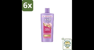 Andrélon – Shampoo – Levendig Lang – 685 ml - Voordeelverpakking - 6 stuks - Sterk haar - Gezond haar