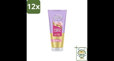 Andrélon – Haarmasker WOW – Levendig Lang – 180 ml - Voordeelverpakking - 12 stuks - Gespleten punten - Haarversterking