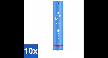 Taft - Ultra 4 - Haarspray - Langdurige fixatie - 250 ml - Bulkverpakking - 10 stuks