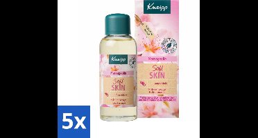 5 x Kneipp - Massageolie - Soft Skin - Amandelbloesem - Voor zachte & soepele huid - 100 ml - Massageolie - Zachte Huid - Amandelolie - Soepele Huid - Droge Huid