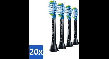 20 x Philips Sonicare - Opzetborstels - C3 Premium Plaque Defense - Grondige Reiniging - 4 opzetborstels - HX9044/33 - Tandplakverwijdering - Mondhygiëne - Elektrische Tandenborstel - Borstelkop - Sonische Technologie