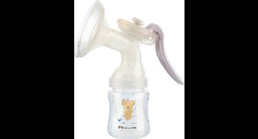 Bebeconfort Manual Breast Pump - Silicone Breast Pump - Manual Breast Pump Set Including 150ml Baby Bottle - Sand