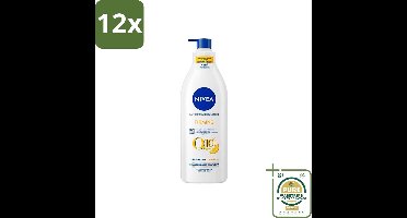 Nivea - Q10 - Verstevigende Bodylotion met Pomp - Vitamine C - 48 uur Hydratatie - Voor Normale Huid - 400 ml - Voordeelverpakking - 12 stuks - Verstevigende lotion - Hydraterende lotion