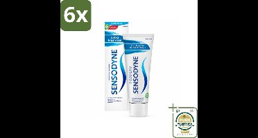 Sensodyne - Tandpasta - Extra Fresh Gel - Verfrissend - 75 ml - Voordeelverpakking - 6 stuks - Frisse adem - Tandplak verwijderen