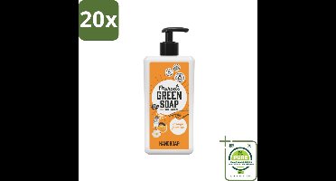 20 x Marcel's Green Soap - Handzeep - Sinaasappel & Jasmijn - Voor dagelijks gebruik - 500 ml - Grootverpakking - Handzeep - Biologische Handzeep - Plantaardige Zeep - Natuurlijke Handzeep - Sinaasappel Geur