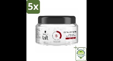 5 x Taft - Extreme Freezing 5 - Styling Gel - IJzige controle - 200 ml - Grootverpakking - Haar Gel - Styling Gel - Taft Extreme Freezing Gel - Sterke Fixatie - Bevroren Look